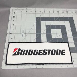 Bridgestone Tires Sew Iron On Patch Logo Large Go Kart Auto Racing 11' x 4'